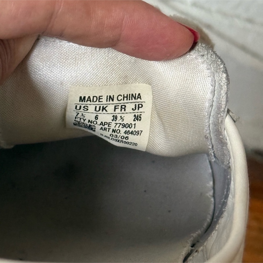 Adidas Women's White and Pink Sneakers - Picture 5 of 7